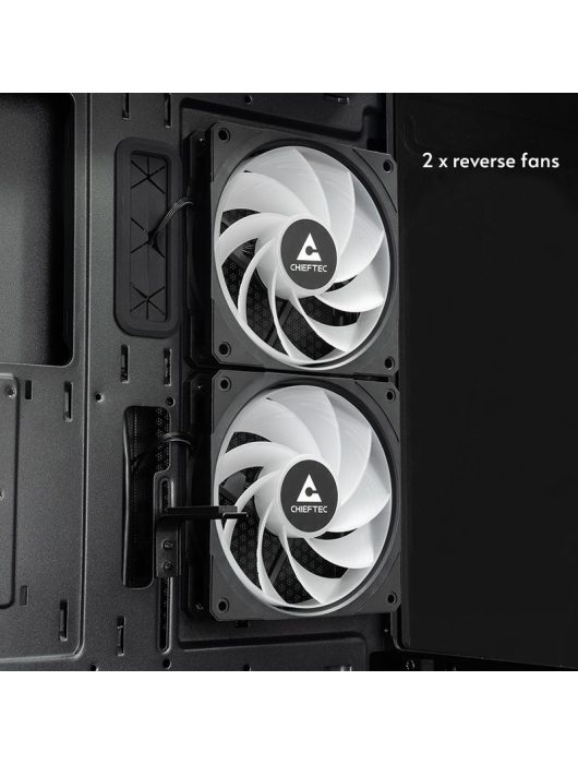 Chieftec Vista Tempered Glass Black