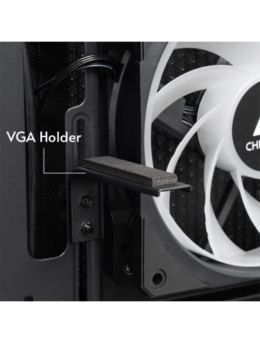 Chieftec Vista Tempered Glass Black