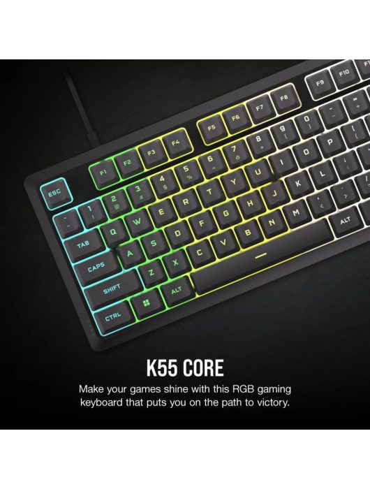 Corsair K55 Core RGB Gaming Keyboard Gray US