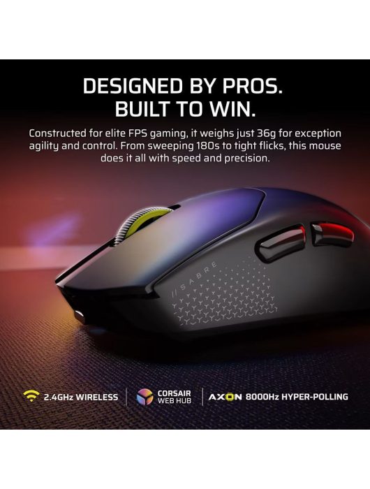 Corsair Sabre V2 Pro Ultralight Gaming Wireless Mouse Black