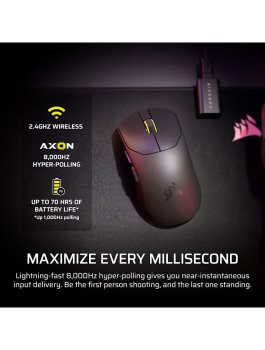 Corsair Sabre V2 Pro Ultralight Gaming Wireless Mouse Black