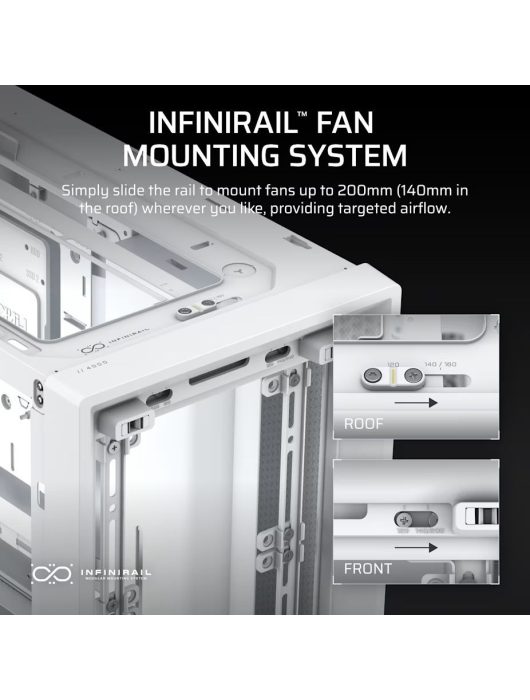 Corsair Frame 4000D Tempered Glass White