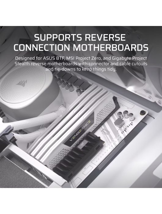 Corsair Frame 4000D Tempered Glass White