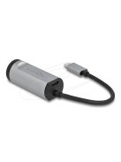 DeLock USB Type-C Adapter to Gigabit LAN with Power Delivery port Grey