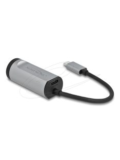   DeLock USB Type-C Adapter to Gigabit LAN with Power Delivery port Grey
