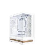 Zalman P40 Namu RGB Tempered Glass White