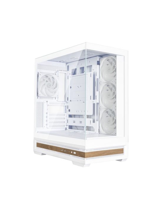 Zalman P40 Namu RGB Tempered Glass White