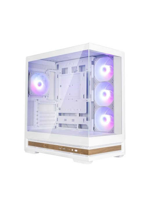 Zalman P40 Namu RGB Tempered Glass White