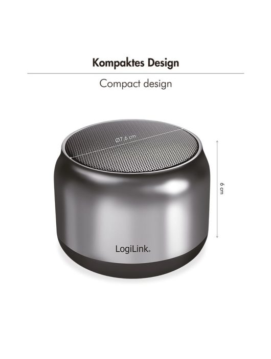 Logilink SP0063H Bluetooth Speaker Dark Grey