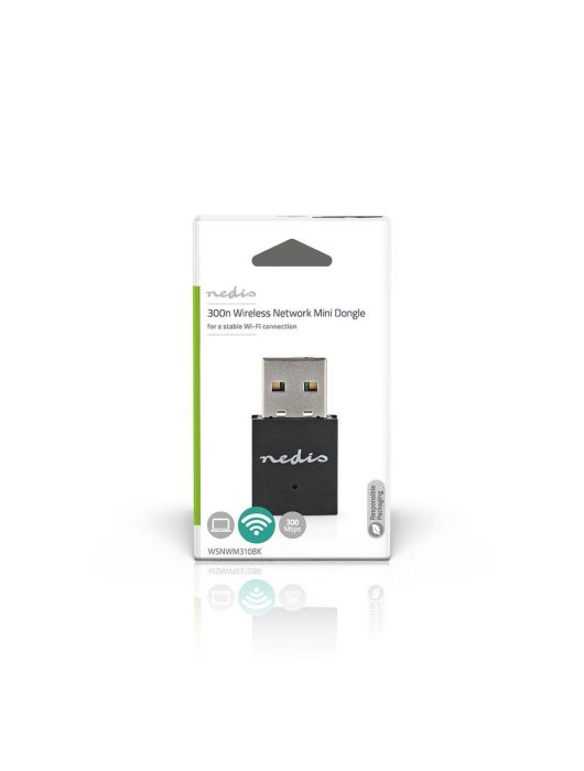 Nedis WSNWM310BK Wi-Fi N300 Network Dongle Black