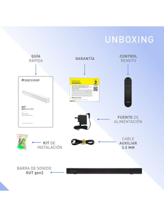 Thonet & Vander Gut Gen2 soundbar Matte Metallic Grey