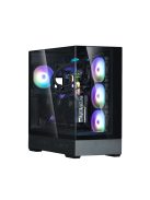 Zalman P40 Prism Plus RGB Tempered Glass Black