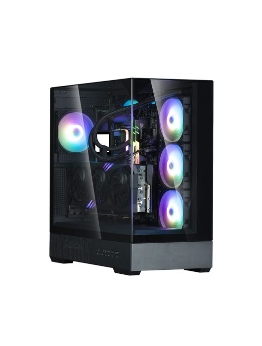 Zalman P40 Prism Plus RGB Tempered Glass Black