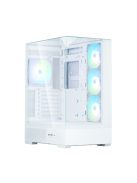 Zalman P40 Prism Plus RGB Tempered Glass White