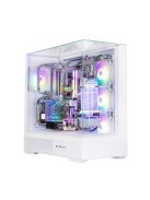 Zalman P40 Prism Plus RGB Tempered Glass White