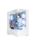 Zalman P40 Prism Plus RGB Tempered Glass White