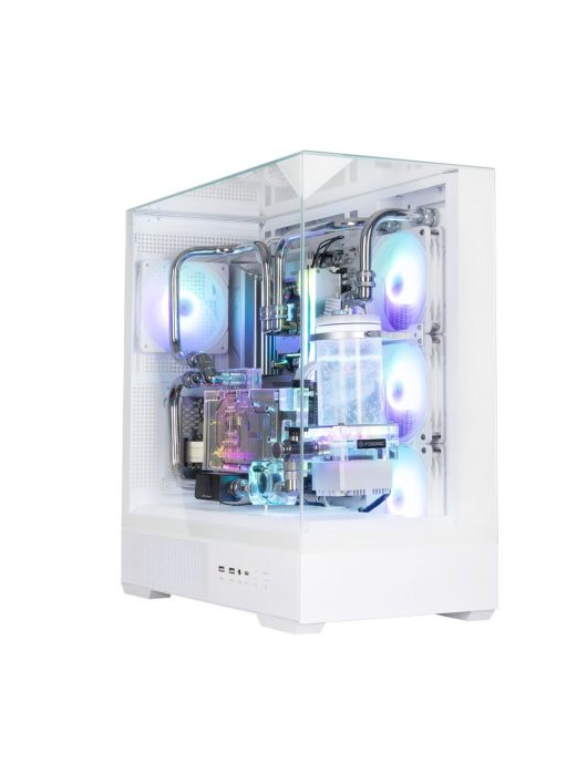 Zalman P40 Prism Plus RGB Tempered Glass White
