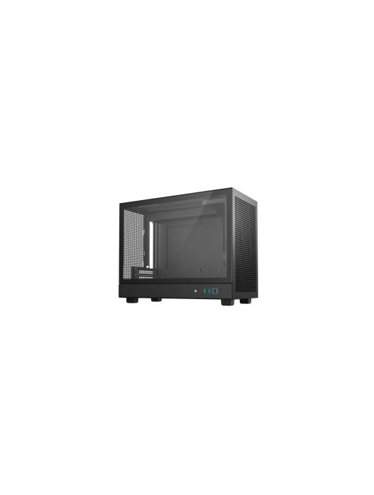 DeepCool CH160 Plus Tempered Glass Black