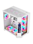 Rampage NOVA RGB Tempered Glass White