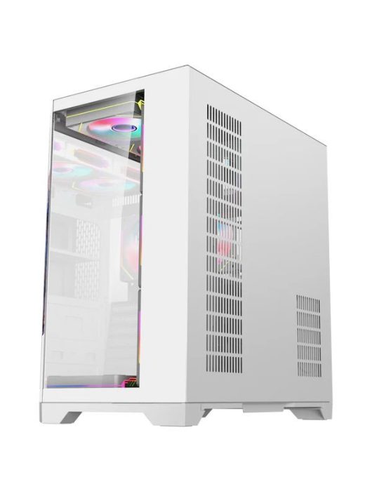 Rampage NOVA RGB Tempered Glass White
