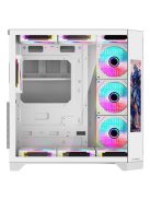 Rampage NOVA RGB Tempered Glass White