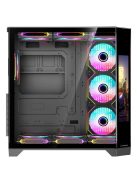 Rampage NOVA RGB Tempered Glass Black
