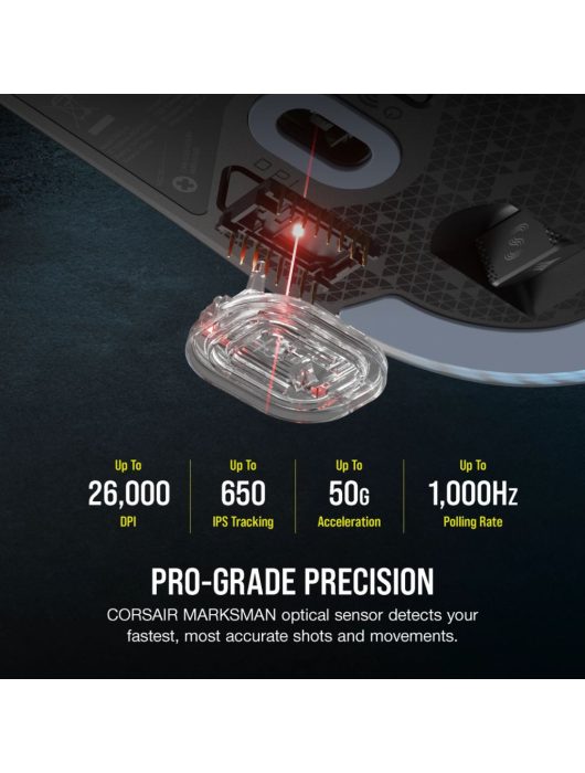 Corsair M75 Gaming Wireless Bluetooth Lightweight RGB Gaming mouse Black