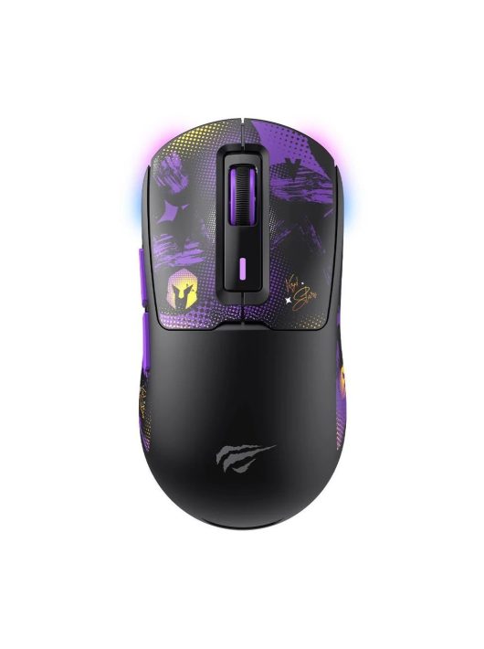 HAVIT Gamenote MS969WB x VKS Gaming Wireless Bluetooth Mouse Black/Purple