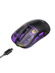   HAVIT Gamenote MS969WB x VKS Gaming Wireless Bluetooth Mouse Black/Purple
