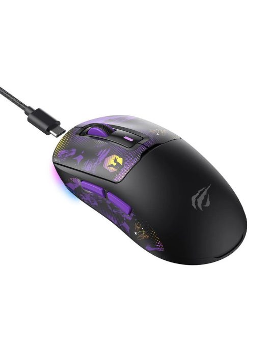 HAVIT Gamenote MS969WB x VKS Gaming Wireless Bluetooth Mouse Black/Purple