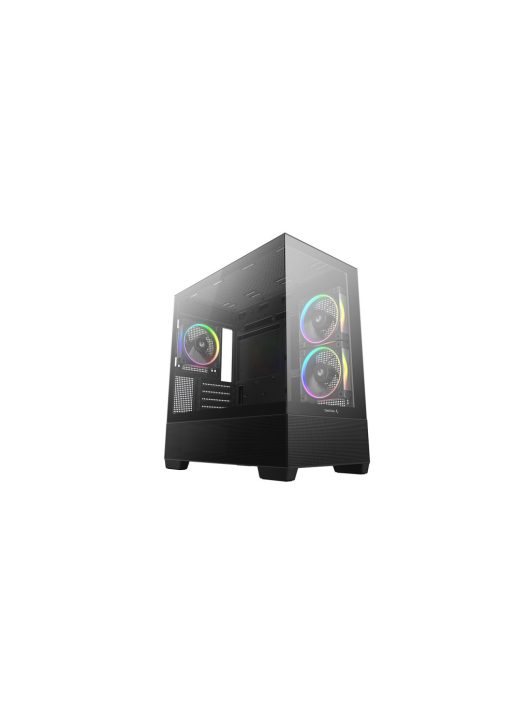 DeepCool CG380 3F Tempered Glass Black