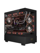 Keep Out XC-301 GLASS RGB Tempered Glass Black