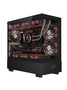 Keep Out XC-301 GLASS RGB Tempered Glass Black
