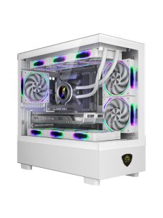 Keep Out XC-301W GLASS RGB Tempered Glass Black