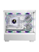 Keep Out XC-301W GLASS RGB Tempered Glass Black