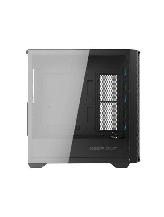 Keep Out XC-500 GLASS RGB Tempered Glass Black