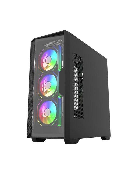 Keep Out XC-500 GLASS RGB Tempered Glass Black