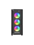 Keep Out XC-500 GLASS RGB Tempered Glass Black