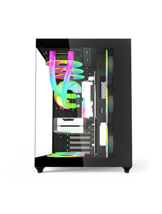 Keep Out XC-800 PRO RGB Tempered Glass Black