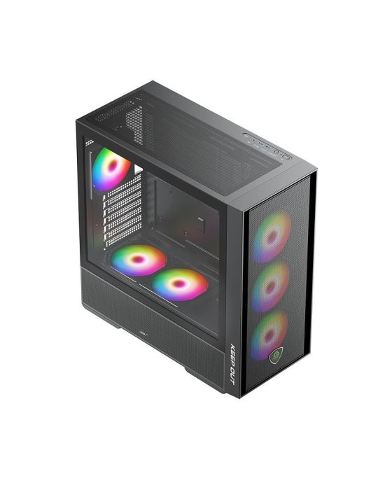 Keep Out XC-805 MESH Tempered Glass Black