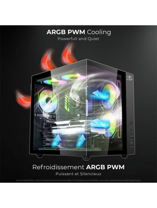 Spirit Of Gamer Bandit GT Tempered Glass Black