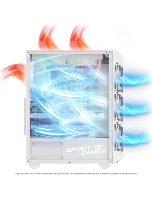 Spirit Of Gamer Rebel NX Tempered Glass White