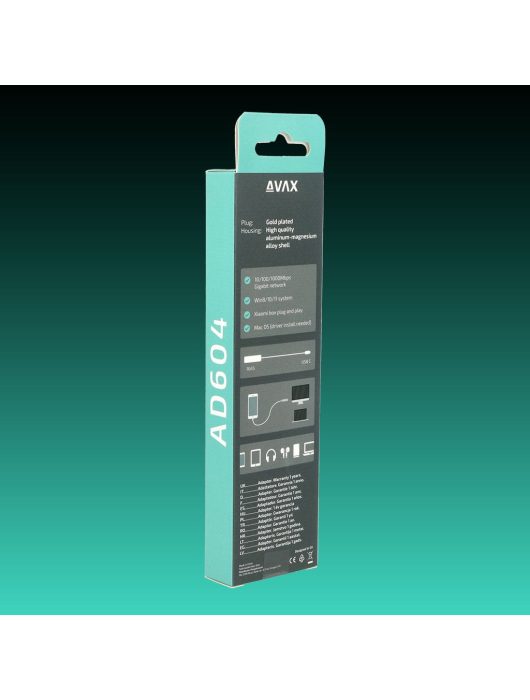 Avax AD604 Type C 3.0-Gigabit Ethernet adapter