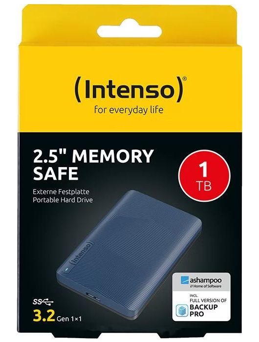 Intenso 1TB 2,5" USB3.2 Memory Safe Blue