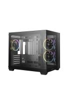 DeepCool CG330 3F Tempered Glass Black