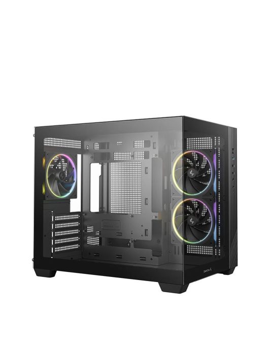 DeepCool CG330 3F Tempered Glass Black