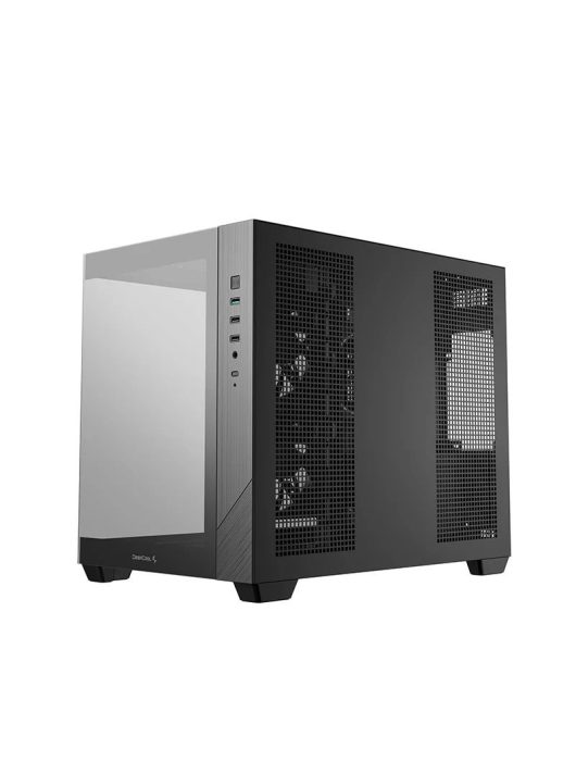 DeepCool CG330 3F Tempered Glass Black