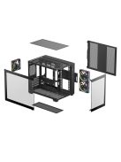 DeepCool CG330 3F Tempered Glass Black