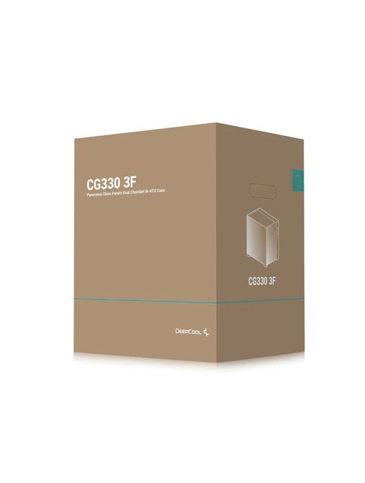 DeepCool CG330 3F Tempered Glass Black