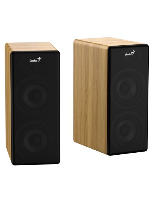 Genius SP-HF1220BT 45-Watt Bluetooth Wood Speakers Pine Wood